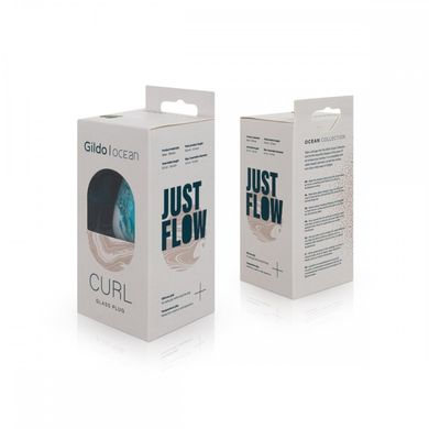 Анальна пробка Gildo - Ocean Curl Glass Butt plug