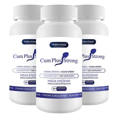 Таблетки Cum Plus Strong для збільшення кількості та якості сперми, 60 капсул