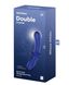 Фалоімітатор подвійний зі скла Satisfyer Double Crystal, синій