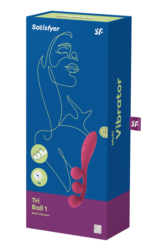 Мультивібратор Satisfyer Tri Ball 1 з трьома моторами, рожевий
