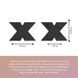 ТЕСТЕР Пестиси Bijoux Indiscrets Flash Cross у формі хрестів, чорні, 2 шт