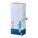 Вибратор кролик Satisfyer Embrace Me с тройным отростком для стимуляции клитора, голубой