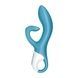 Вибратор кролик Satisfyer Embrace Me с тройным отростком для стимуляции клитора, голубой