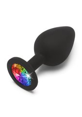Анальна пробка середня Rainbow Booty Jewel M Toy Joy