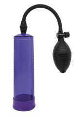 Вакуумная помпа для мужчин Medica механическая, с грушей, фиолетовая, 22 х 6.9 см