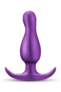 Анальная пробка с изогнутым кончиком и якорным стоппером Anal Adventures Blush, силиконовая