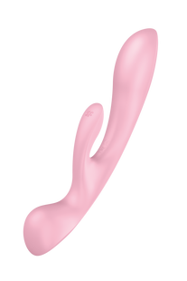 Подвійний вібратор кролик Satisfyer Triple Oh рожевий