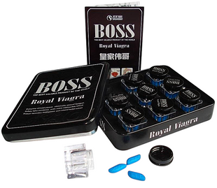 Таблетки для потенции Boss Royal Viagra (цена за баночку, 3 капсулы)