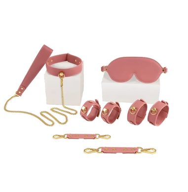 Бондажный набор 4 предмета Розовый Lockink