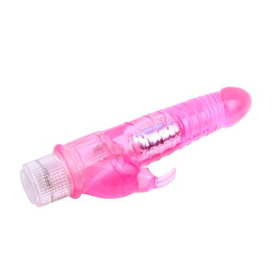 Двойной вибратор Chisa Novelties Jelly Glitters Dual Teaser Pink