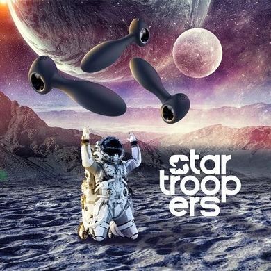 Набір анальних стимуляторів, S, M, L, Dream Toys Startroopers Milky Way, два з вібрацією, синій