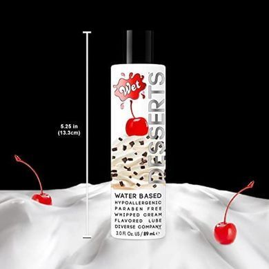 Съедобный Лубрикант&nbsp;WET Whipped&nbsp;Cream&nbsp;( со вкусом сливок) 89 мл