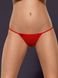 Сексуальные стринги Obsessive Luiza с кружевным украшением сзади, красные, L\XL