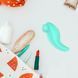 Вібратор із кліторальним стимулятором із язичком Every Night Toys Jen, зелений, 10 режимів вібрації