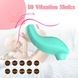 Вібратор із кліторальним стимулятором із язичком Every Night Toys Jen, зелений, 10 режимів вібрації