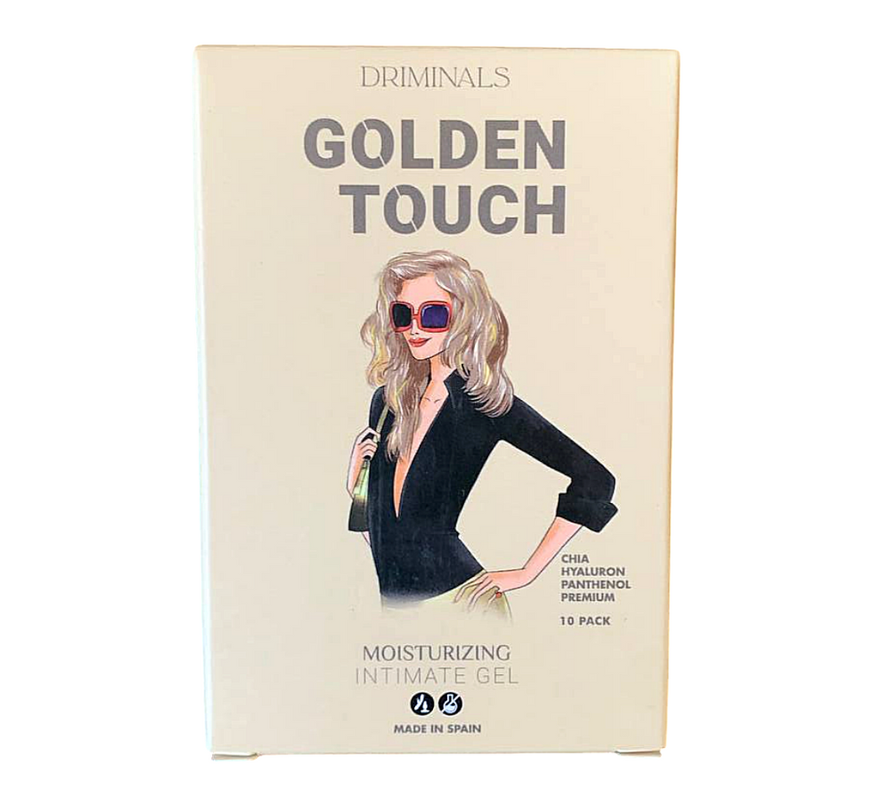 Пробник/Лубрикант на водной основе Driminals Golden Touch с чиа и гиалуроновой кислотой, 4 мл