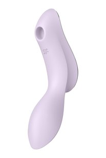 Подвійний вібратор із вакуумною стимуляцією Satisfyer Curvy Trinity 2 violet