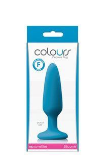 Анальний плаг силікон NS Novelties COLOURS PLEASURES SMALL PLUG BLUE.