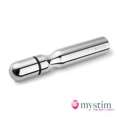 Анально-вагінальний електростимулятор Mystim-Double Dann, срібний, 15.5 х 2.5 см