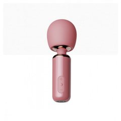Вибратор-микрофон мини Qingnan 5 Powerful Mini Wand Massager, рожевий