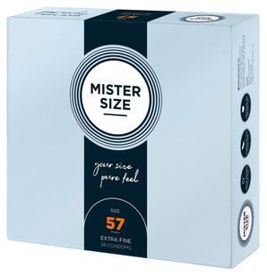Презервативи ультратонкі Mister Size 57 мм (ціна за упаковку 36 шт.)
