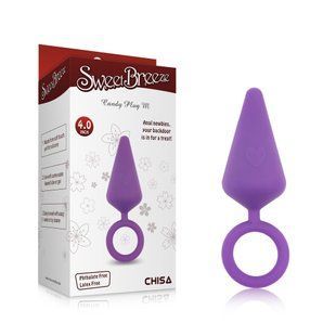Анальна&nbsp;пробка&nbsp;c кільцем Chisa Sweet Breeze, фіолетовий, M