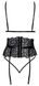 Комплект білизни Suspender Set black S/M
