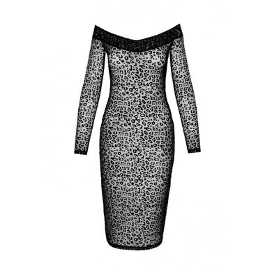 Сексуальное платье с леопардовым принтом XL F284 Noir Handmade