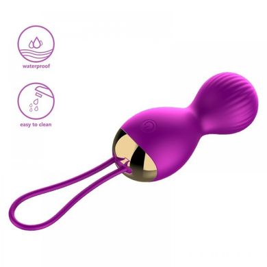 Вагінальні кульки Vibrating Silicone Kegel Balls USB 7 Function Фіолетовий