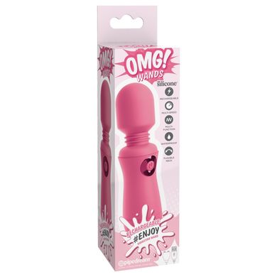 Вибратор микрофон OMG! Wands #Enjoy, с гибкой головкой, розового цвета, 15 х 4 см