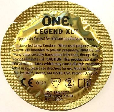 Набор презервативов большого размера One Legend XL (цена за 5 шт.)