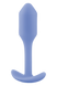 Анальна пробка із зміщеним центром ваги, S, B-vibe Snug Plug 1 фіолетова, 8.6 х 2.2 см