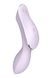 Подвійний вібратор з вакуумною стимуляцією Satisfyer Curvy Trinity 2 бузковий