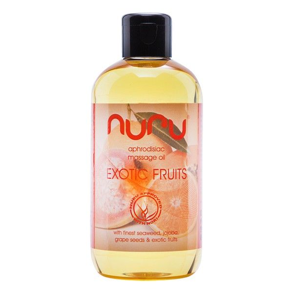 Массажное масло Nuru с ароматом экзотических фруктов, 250 мл