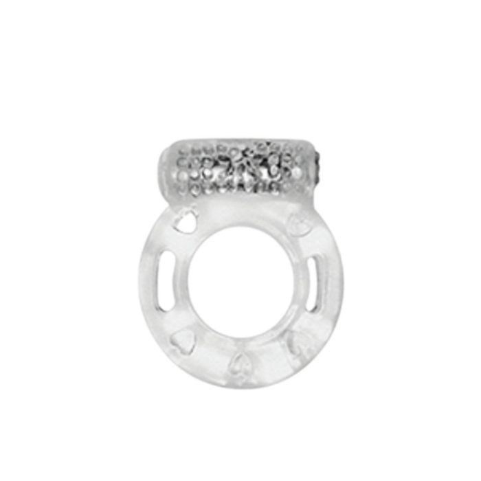 Кільце ерекційне Medica-Group Vibration Ring з вібрацією, прозорий