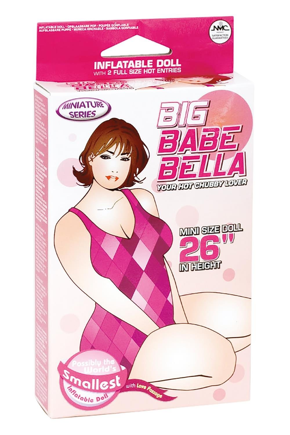 Секс лялька надувна NMC Big Babe Bella: Mini Doll з 2-ма робочими отворами, 66 см