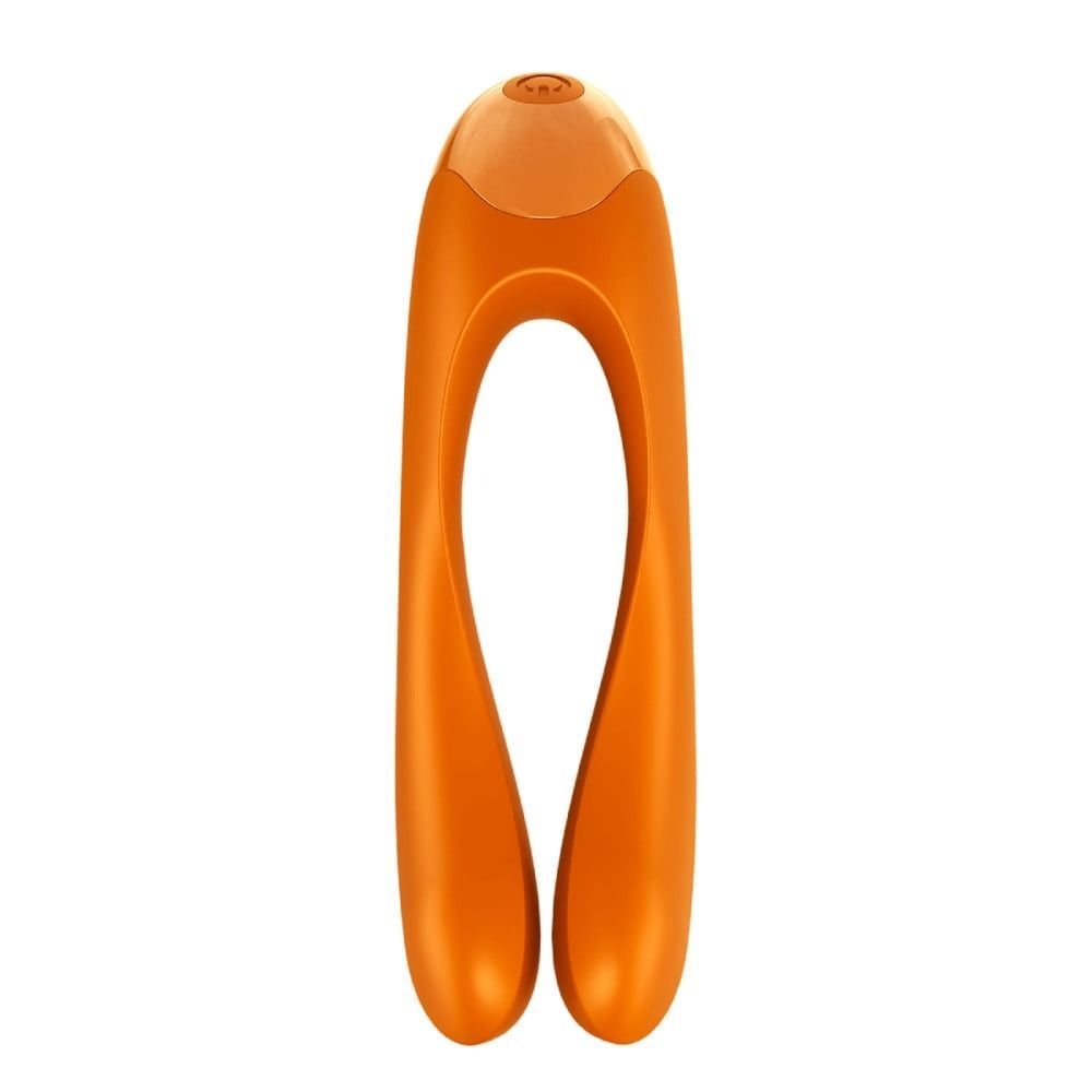 Универсальный мини вибратор Satisfyer Candy Cane оранжевый