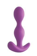 Анальная пробка гантелеобразной формы фиолетовая FIREFLY ACE II PURPLE