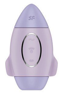 Вибратор Satisfyer Mission Control с вакуумной стимуляцией клитора, фиолетовый
