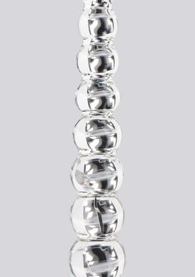 Фалоімітатор із кульок Frozen Fountain скляний, прозорий, 22 х 3.5 см