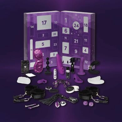 Адвент календар (24 предмета) Lovehoney Couple's Advent Calendar Фиолетовый