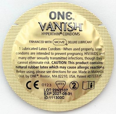 Набор супертонких презервативов ONE Vanish 100 шт