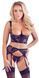Комплект білизни із трьох предметів із мережива та оксамиту Shelf Bra Set 85B/L
