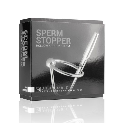 Уретральний стимулятор із кільцем Sinner Sperm Stopper металевий