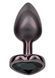 Анальна пробка CalExotics Diamond Heart Plug Small, чорна, 5,7 &times; 3,2 см