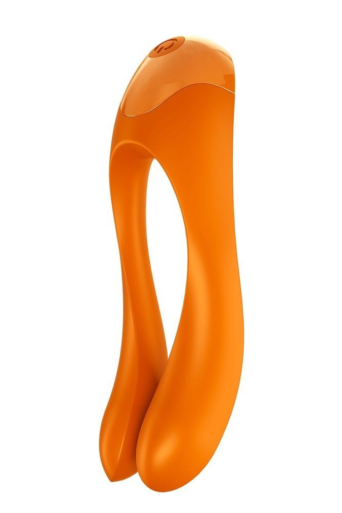 Универсальный мини вибратор Satisfyer Candy Cane оранжевый