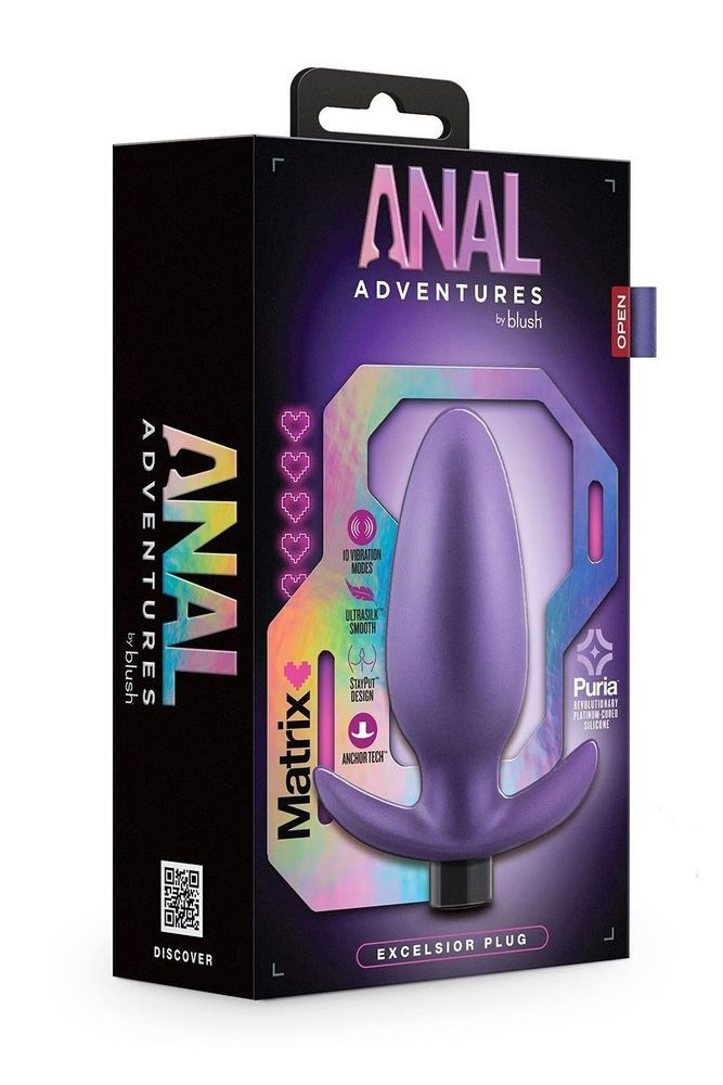 Анальный плаг с вибрацией ANAL ADVENTURES MATRIX EXCELSIOR PLUG
