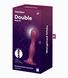 Фаллоимитатор вагинально-анальный с утяжеленными шариками Satisfyer Double Ball-R, бордовый