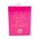 Подарункова листівка із набором Сашетів плюс конверт Kama Sutra You Own My Heart