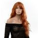 Парик длинный волнистый с челкой Fetish Hair рыжий, 60 см